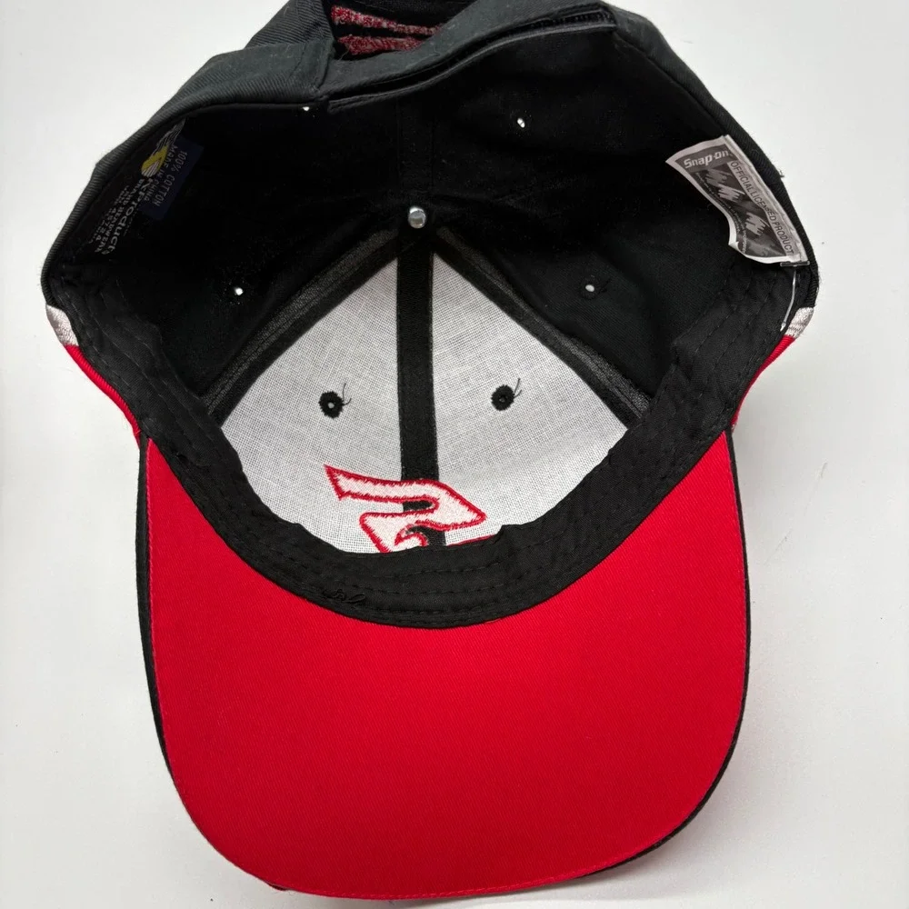 Snap-on Tools Black Red Silver Embroidered Adjustable Baseball Hat